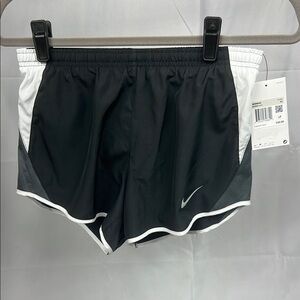 Nike Women's Black and White Shorts
